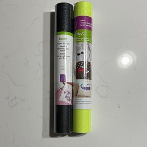 Cricut Glitter Iron-On Rolls - Black and Lime